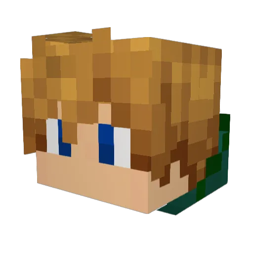 joshpropivipi Minecraft avatar head, 3D render