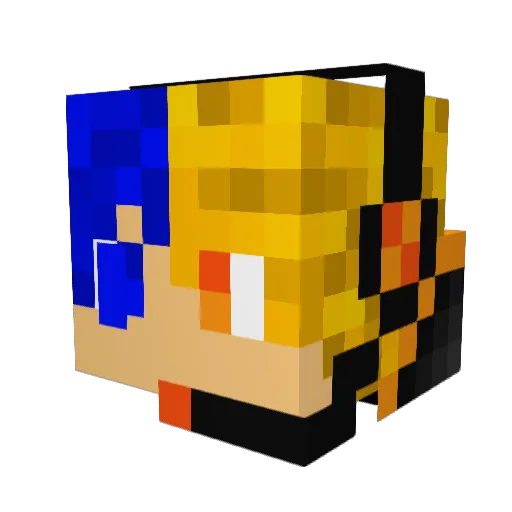 joshryan12345 Minecraft avatar head, 3D render