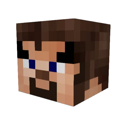 joshsparsholt Minecraft avatar head, 3D render