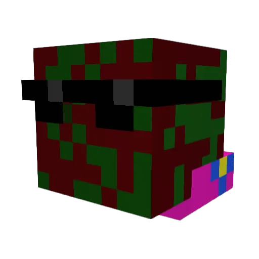 joshtankstar Minecraft avatar head, 3D render