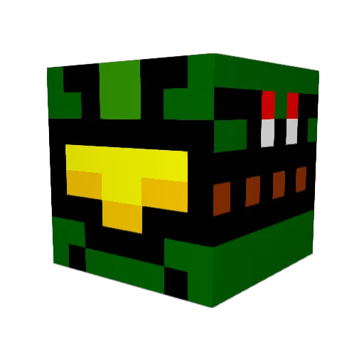 joshthebad Minecraft avatar head, 3D render