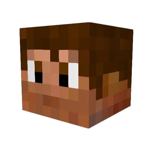 joshuaac Minecraft avatar head, 3D render