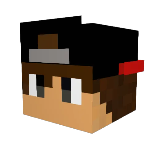 joshuabud Minecraft avatar head, 3D render