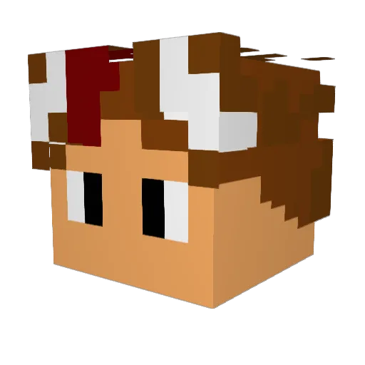 joshualem Minecraft avatar head, 3D render