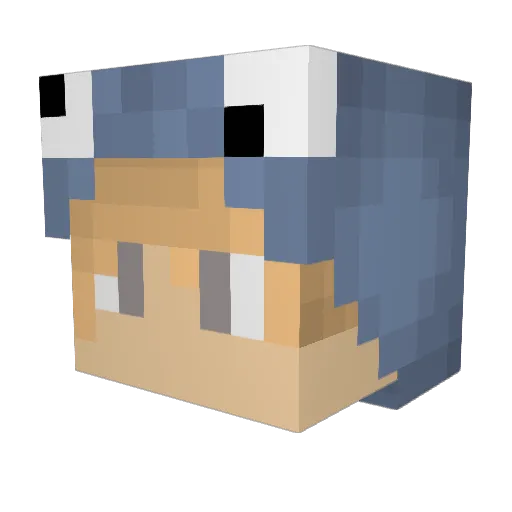 joshuamsmith Minecraft avatar head, 3D render