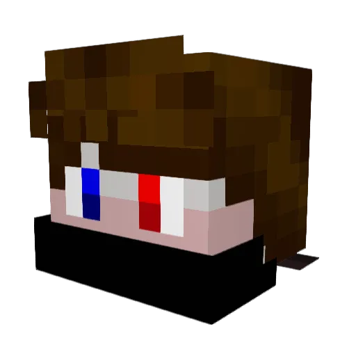 joshyjacky Minecraft avatar head, 3D render