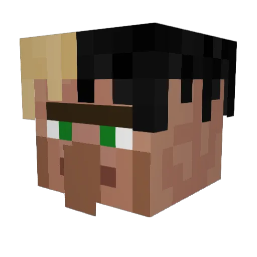 josiahxd Minecraft avatar head, 3D render