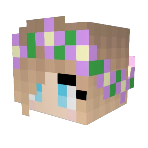 josie_b20 Minecraft avatar head, 3D render