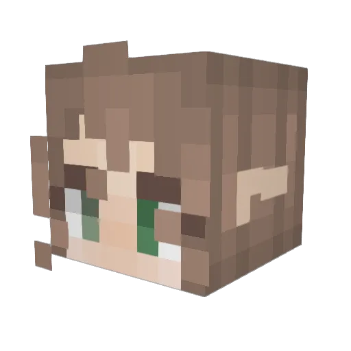 josie_exotic Minecraft avatar head, 3D render