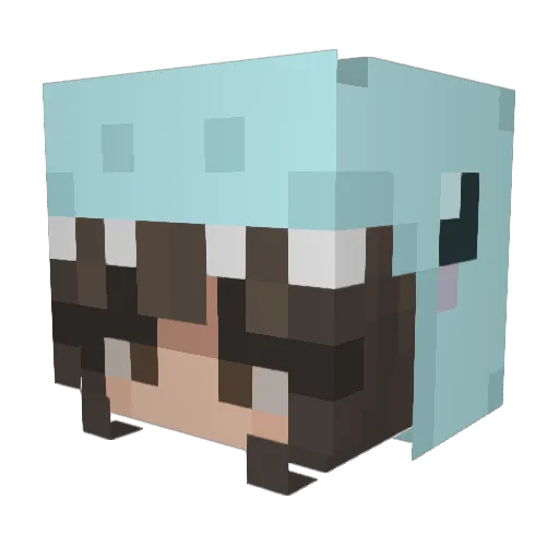 josie_here Minecraft avatar head, 3D render