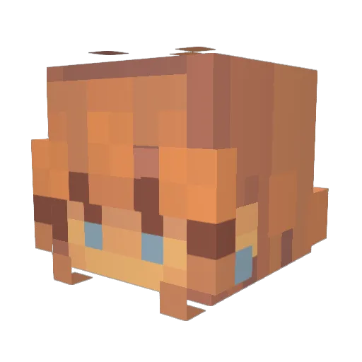 josiee_ Minecraft avatar head, 3D render