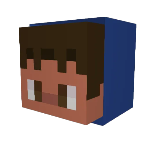 joskii_ Minecraft avatar head, 3D render