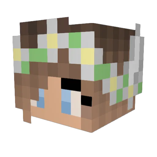 josse321 Minecraft avatar head, 3D render