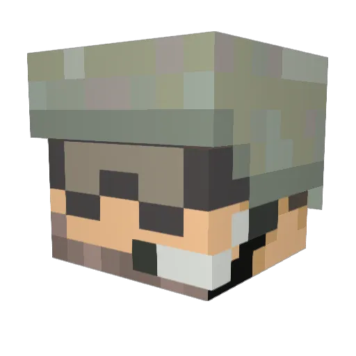 jossyu Minecraft avatar head, 3D render