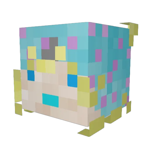 jostauphus Minecraft avatar head, 3D render