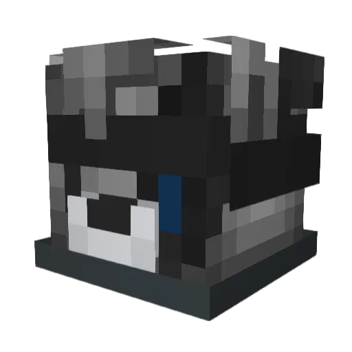 joswes Minecraft avatar head, 3D render