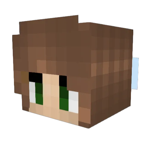 josxjos Minecraft avatar head, 3D render