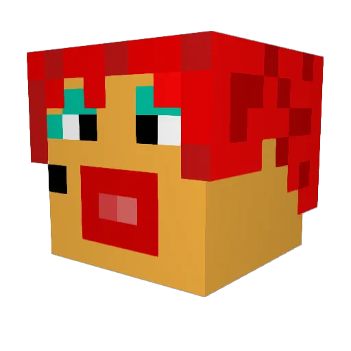 jotax_49 Minecraft avatar head, 3D render