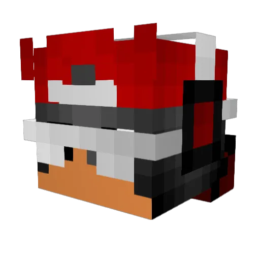 jotceo Minecraft avatar head, 3D render