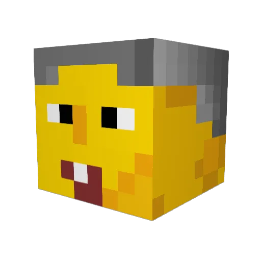 jotinhanomengao Minecraft avatar head, 3D render