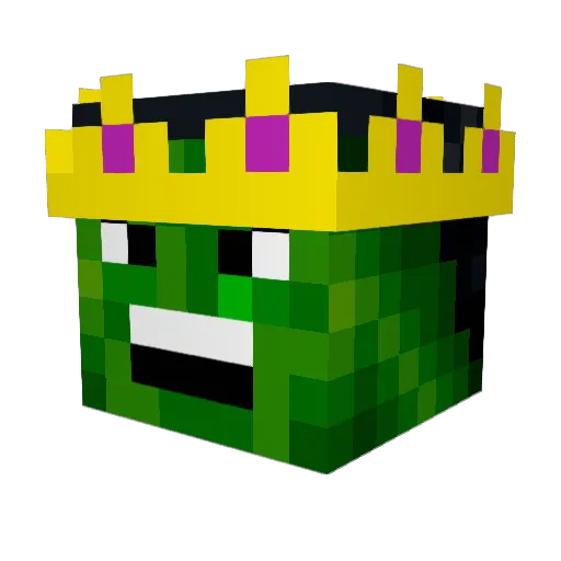 jotterking Minecraft avatar head, 3D render