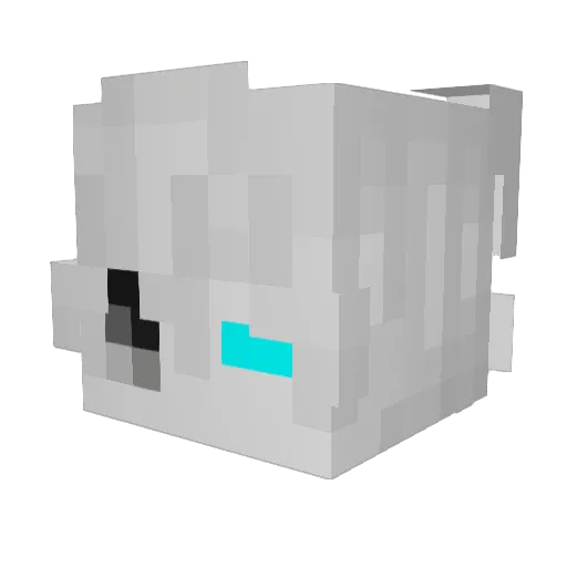 journalct Minecraft avatar head, 3D render