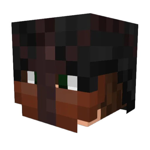 journies Minecraft avatar head, 3D render