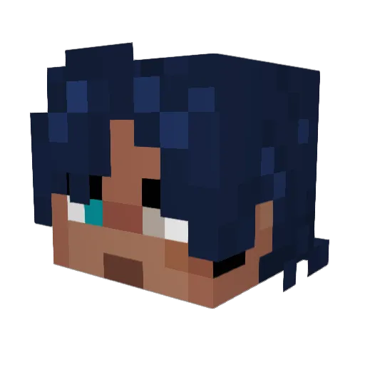 jovannykun Minecraft avatar head, 3D render