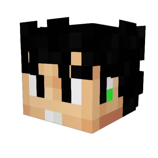 jovemsabio Minecraft avatar head, 3D render