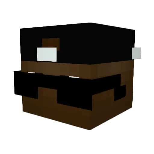 jovemtomas Minecraft avatar head, 3D render