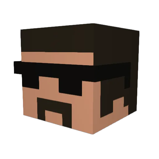 jovi_12 Minecraft avatar head, 3D render