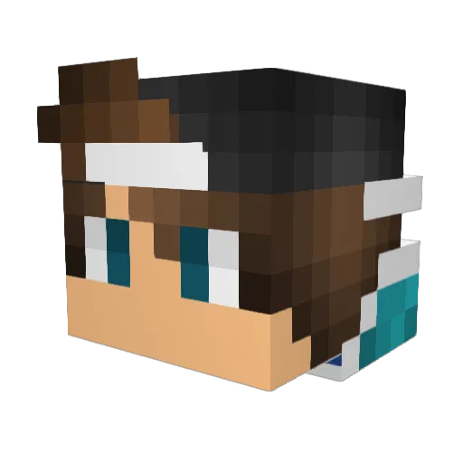 jovinko Minecraft avatar head, 3D render