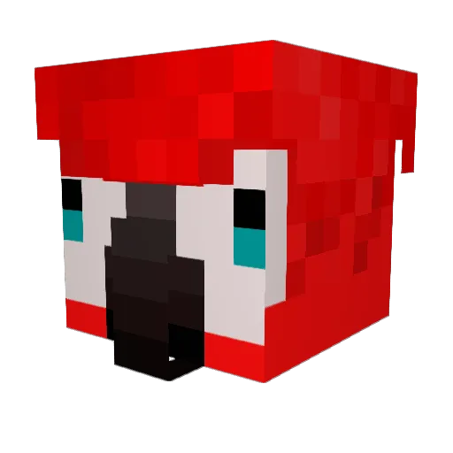 jovyisweird Minecraft avatar head, 3D render