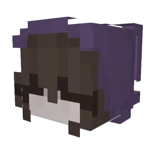 jowyce Minecraft avatar head, 3D render
