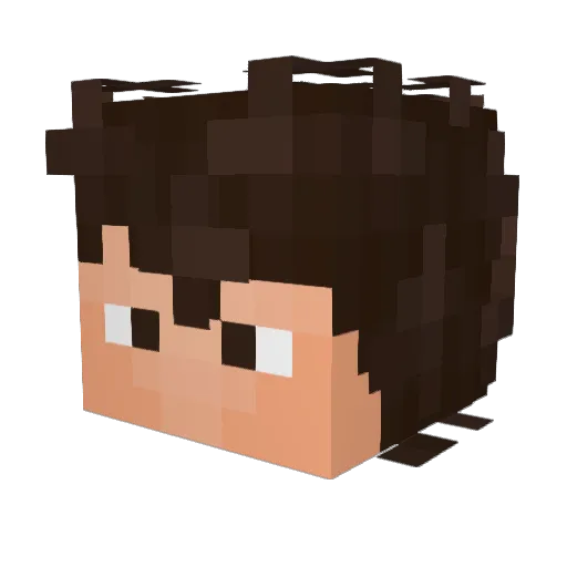 jowys Minecraft avatar head, 3D render