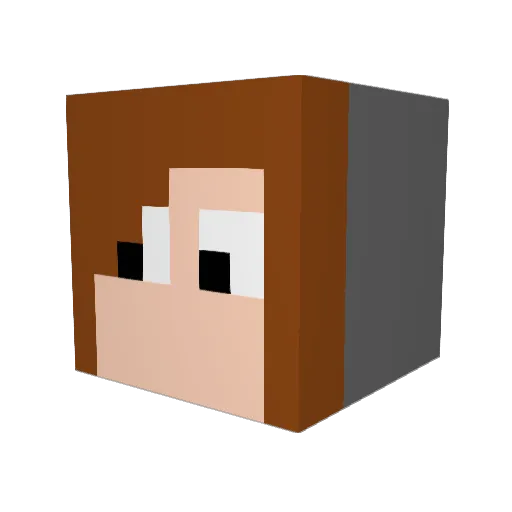 joy445 Minecraft avatar head, 3D render