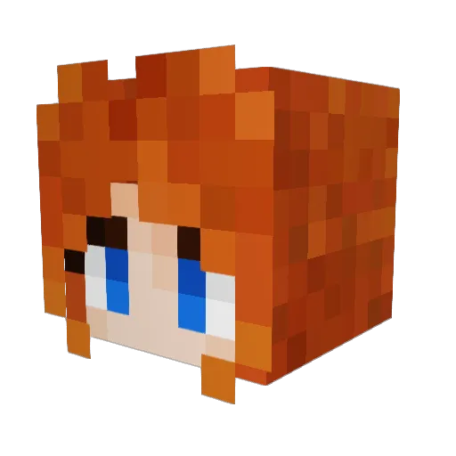 joy_the_noob Minecraft avatar head, 3D render