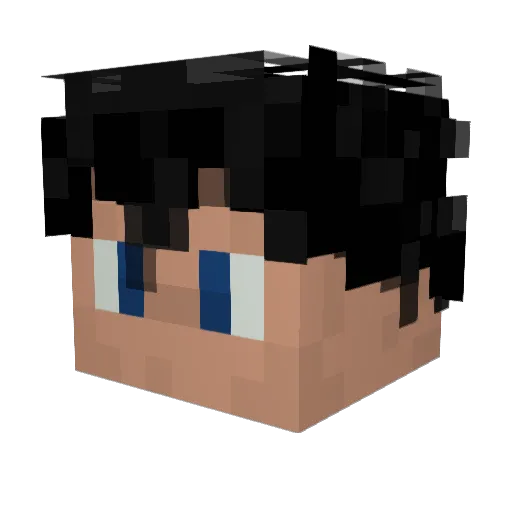 joyage Minecraft avatar head, 3D render