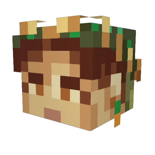 joycebyers Minecraft avatar head, 3D render