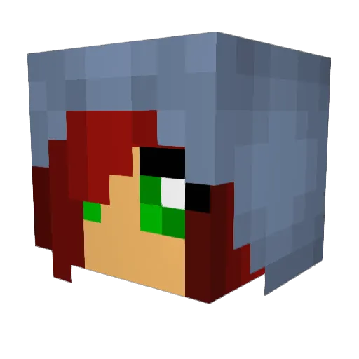 joyrock62 Minecraft avatar head, 3D render