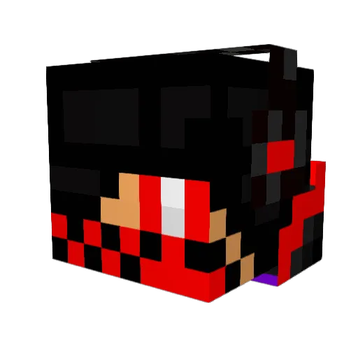 joyspider Minecraft avatar head, 3D render