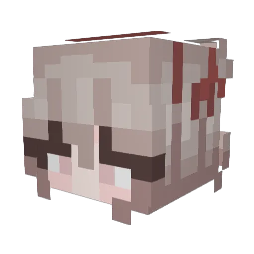 joystixk Minecraft avatar head, 3D render