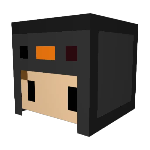 jozal Minecraft avatar head, 3D render