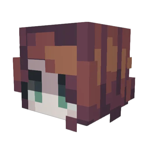 jozeeky Minecraft avatar head, 3D render