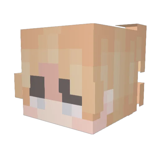 jozef1g Minecraft avatar head, 3D render
