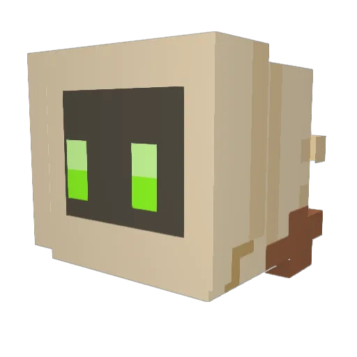 jozike Minecraft avatar head, 3D render