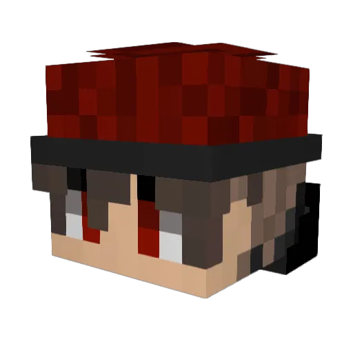 jozq Minecraft avatar head, 3D render