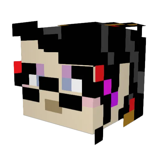 jozsegz Minecraft avatar head, 3D render