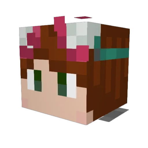 jp1018 Minecraft avatar head, 3D render