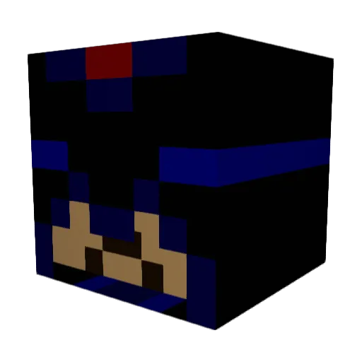 jp53 Minecraft avatar head, 3D render